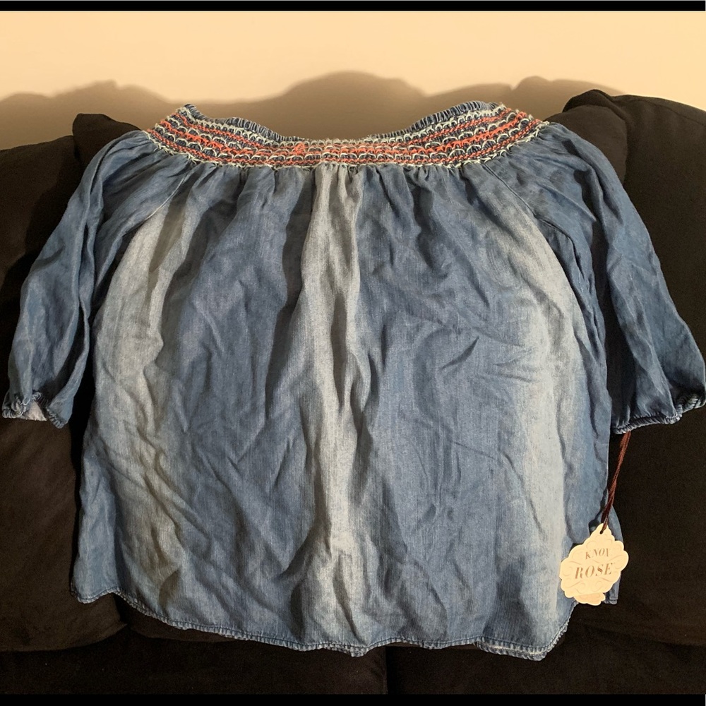 A off the shoulder top